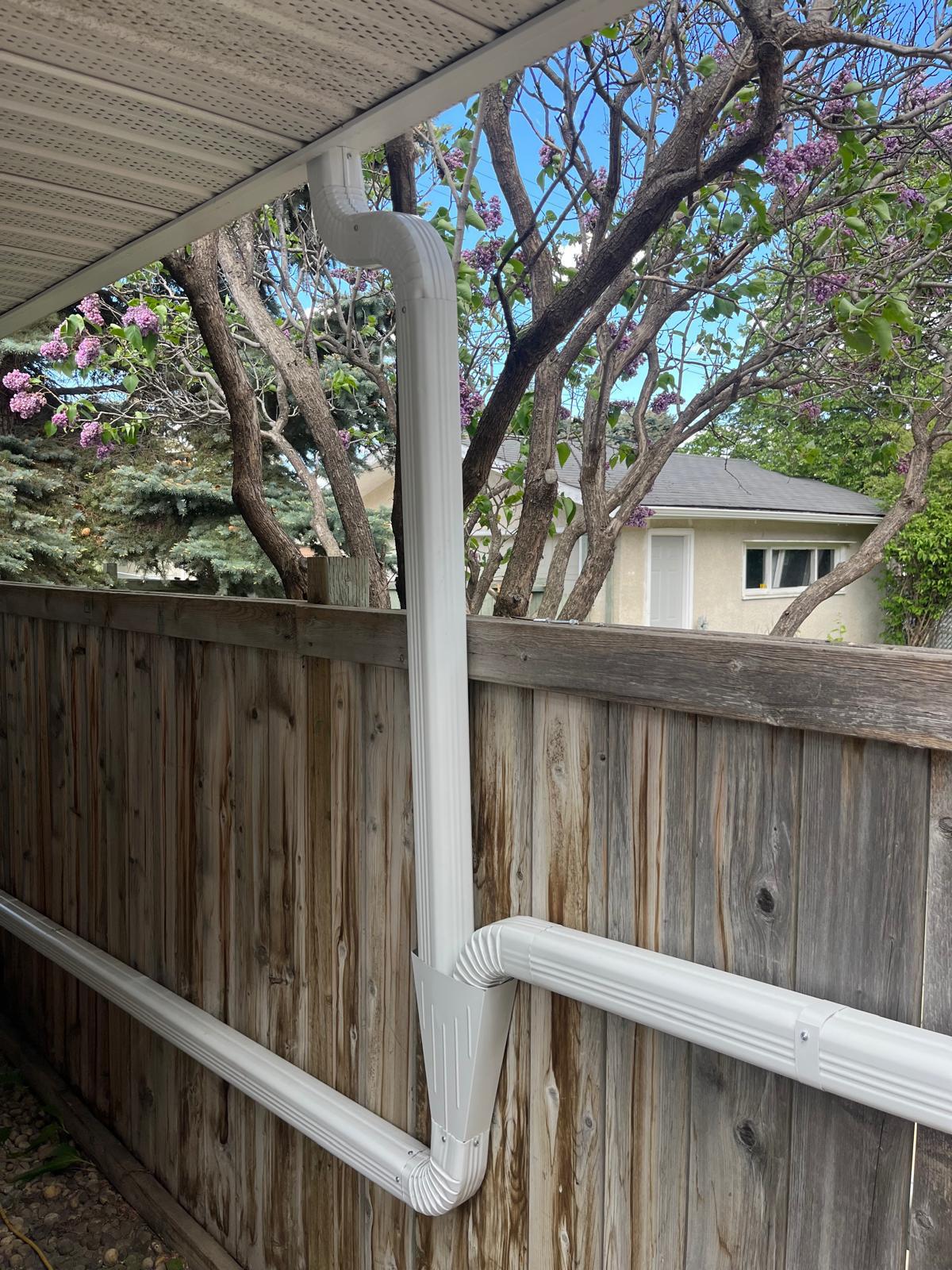 Home downspout extension